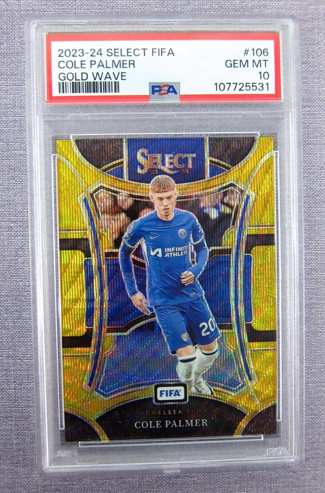 2023-24 Panini Select FIFA #106 Cole Palmer PSA 10