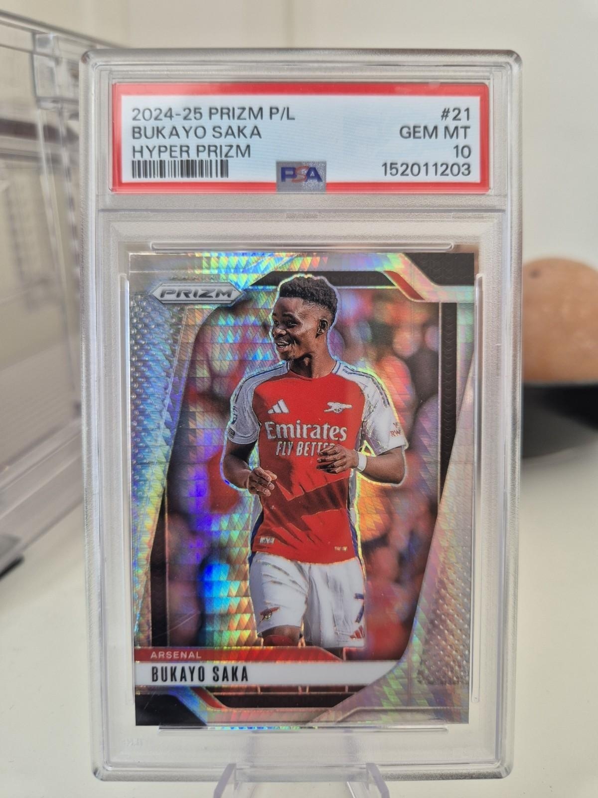 2020 Panini Prizm Premier League #87 Bukayo Saka PSA 10